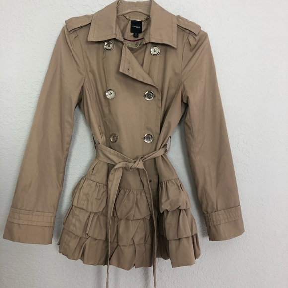 Express Jackets & Blazers - Express Tan Raincoat or Jacket